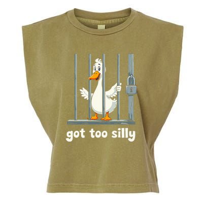 Got Too Silly Goose Garment-Dyed Women's Muscle Tee