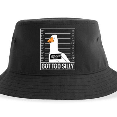 Got Too Silly Silly Goose Mugshot Goose Mugshot Sustainable Bucket Hat