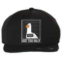 Got Too Silly Silly Goose Mugshot Goose Mugshot Wool Snapback Cap