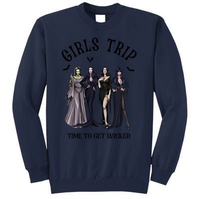 Girls Trip Salem Time To Get Wicked Halloween Witch Tall Sweatshirt