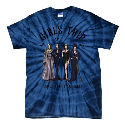 Girls Trip Salem Time To Get Wicked Halloween Witch Tie-Dye T-Shirt