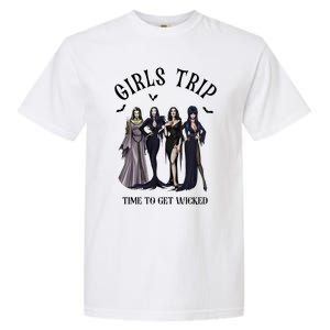 Girls Trip Salem Time To Get Wicked Halloween Witch Garment-Dyed Heavyweight T-Shirt