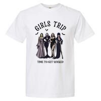 Girls Trip Salem Time To Get Wicked Halloween Witch Garment-Dyed Heavyweight T-Shirt