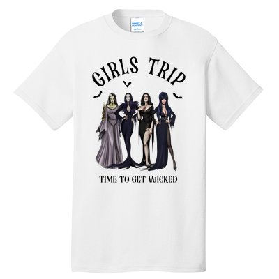 Girls Trip Salem Time To Get Wicked Halloween Witch Tall T-Shirt