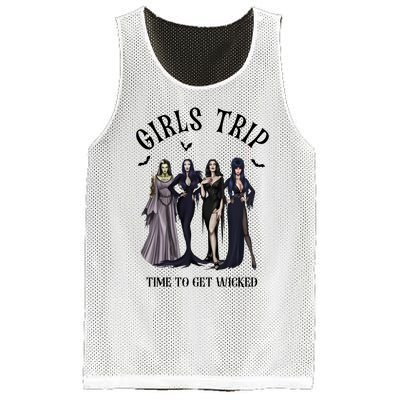 Girls Trip Salem Time To Get Wicked Halloween Witch Mesh Reversible Basketball Jersey Tank