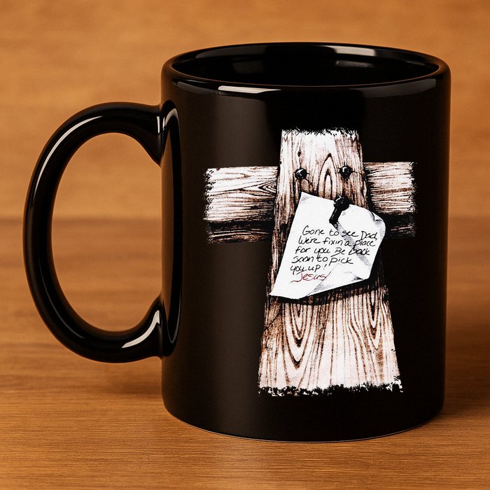 Gone To See Dad Were Fixin A Place For You Be Back Soon 11oz C Handle Ceramic Mug