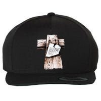 Gone To See Dad Were Fixin A Place For You Be Back Soon Wool Snapback Cap