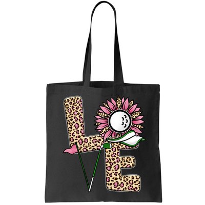 Golf T Shirts, Love Golf Leopard Sunflower Sports Ball Valentine Plus Size Bag