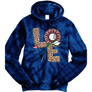 Golf T Shirts, Love Golf Leopard Sunflower Sports Ball Valentine Plus Size Tie Dye Hoodie