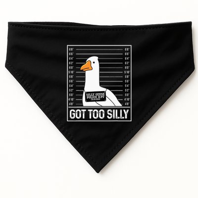Got Too Silly Silly Goose Mugshot Goose Mugshot USA-Made Doggie Bandana