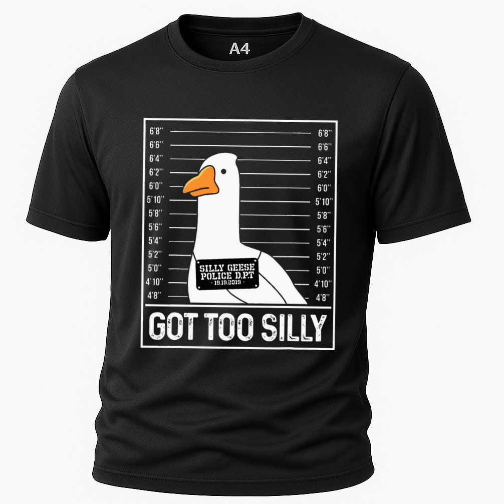 Got Too Silly Silly Goose Mugshot Goose Mugshot Cooling Performance Crew T-Shirt