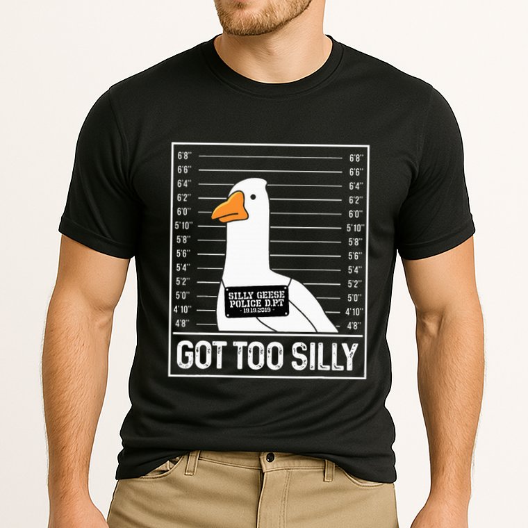 Got Too Silly Silly Goose Mugshot Goose Mugshot Cooling Performance Crew T-Shirt