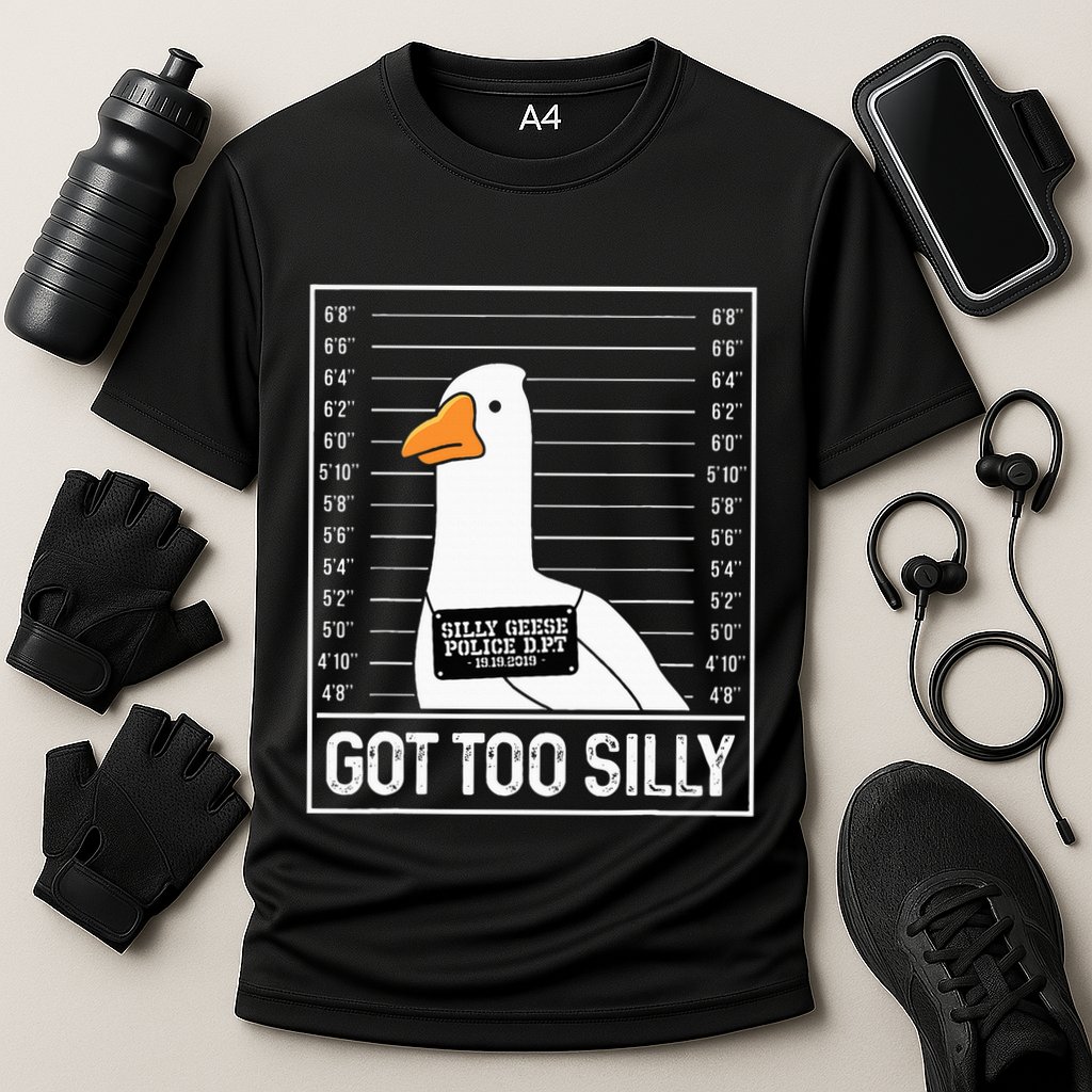 Got Too Silly Silly Goose Mugshot Goose Mugshot Cooling Performance Crew T-Shirt