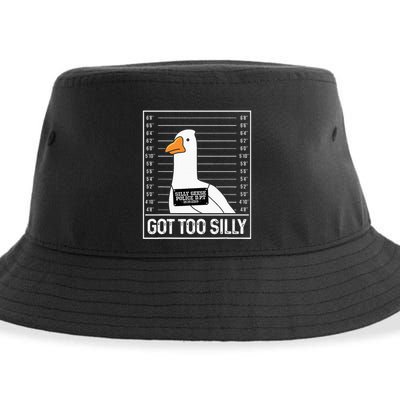 Got Too Silly Silly Goose Mugshot Goose Mugshot Sustainable Bucket Hat