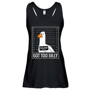 Got Too Silly Silly Goose Mugshot Goose Mugshot Ladies Essential Flowy Tank