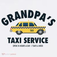 Grandpa's Taxi Service Funny Grandparent Gift Tall T-Shirt