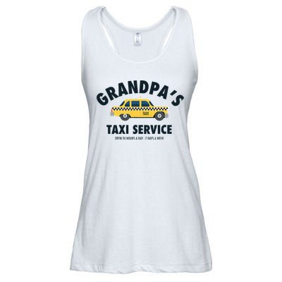 Grandpa's Taxi Service Funny Grandparent Gift Ladies Essential Flowy Tank
