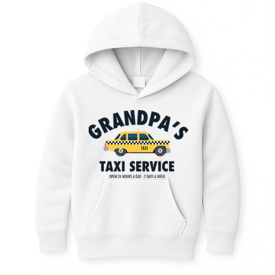 Grandpa's Taxi Service Funny Grandparent Gift Kids Hoodie