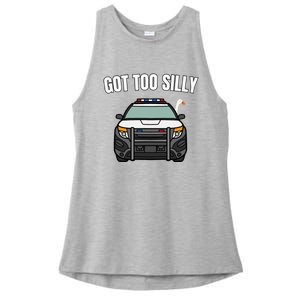 Got Too Silly Goose Police Funny Birthday Gifts Goose Lover Ladies PosiCharge Tri-Blend Wicking Tank