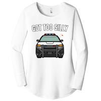 Got Too Silly Goose Police Funny Birthday Gifts Goose Lover Women's Perfect Tri Tunic Long Sleeve Shirt