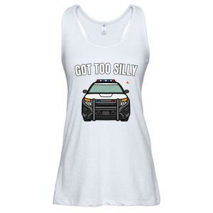 Got Too Silly Goose Police Funny Birthday Gifts Goose Lover Ladies Essential Flowy Tank