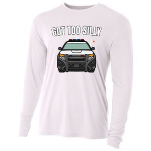 Got Too Silly Goose Police Funny Birthday Gifts Goose Lover Cooling Performance Long Sleeve Crew