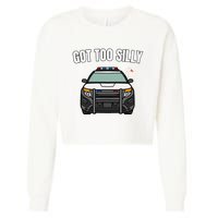 Got Too Silly Goose Police Funny Birthday Gifts Goose Lover Cropped Pullover Crew