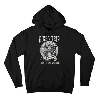 Girls Trip Salem Retro Salem 1692 They Missed One Witch Tall Hoodie