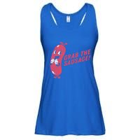 Grab The Sausage Cool Gift Funny Vintage Barbecue Sausage Gift Ladies Essential Flowy Tank