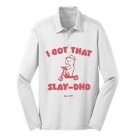 Got That Slay Dhd Silk Touch Performance Long Sleeve Polo