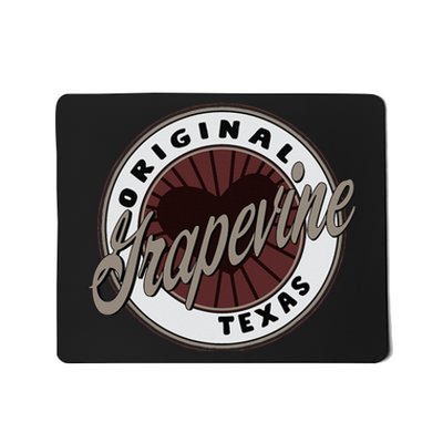 Grapevine Travel Souvenir To Texas Mousepad