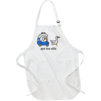 Got Too Silly Funny Goose Police Full-Length Apron With Pockets