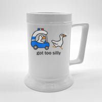 Got Too Silly Funny Goose Police Beer Stein