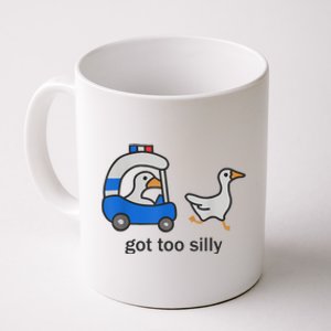 Got Too Silly Funny Goose Police Coffee Mug