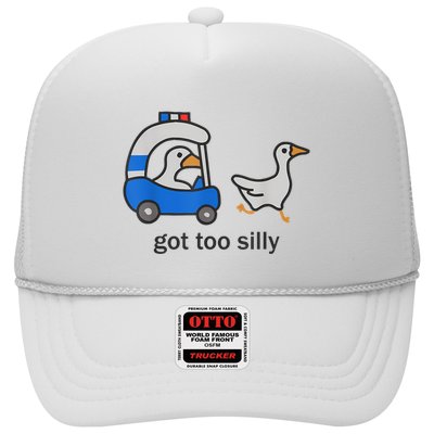 Got Too Silly Funny Goose Police Trucker Hat