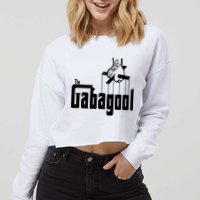 Gabagool Tony Soprano Trendy Cropped Pullover Crew