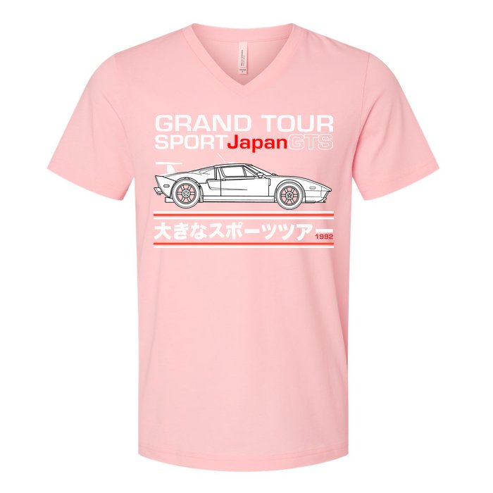 Grand Tour Sport Japan GTS V-Neck T-Shirt
