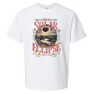 Groovy Total Solar Eclipse April 8 2024 Astronomy Souvenir Sueded Cloud Jersey T-Shirt