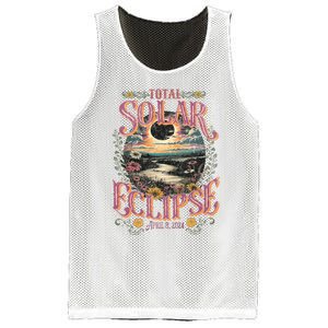 Groovy Total Solar Eclipse April 8 2024 Astronomy Souvenir Mesh Reversible Basketball Jersey Tank