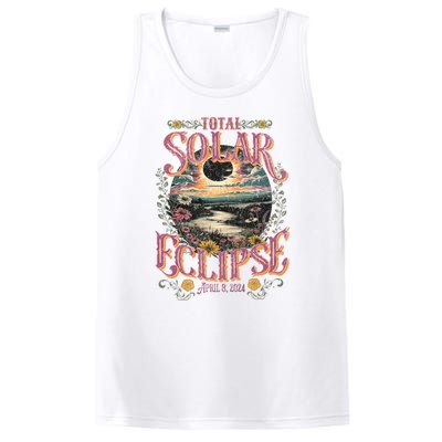 Groovy Total Solar Eclipse April 8 2024 Astronomy Souvenir PosiCharge Competitor Tank