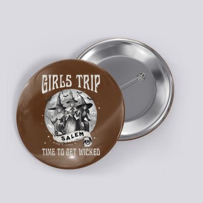 Girls Trip Salem Retro Salem 1692 They Missed One Witch Button