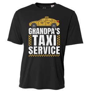 Grandpas Taxi Service Funny Taxi Driving Cab Lover Graphic Cooling Performance Crew T-Shirt