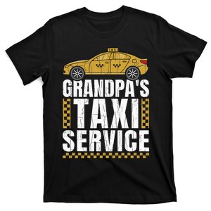 Grandpas Taxi Service Funny Taxi Driving Cab Lover Graphic T-Shirt