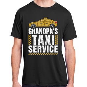 Grandpas Taxi Service Funny Taxi Driving Cab Lover Graphic Adult ChromaSoft Performance T-Shirt