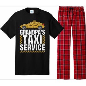 Grandpas Taxi Service Funny Taxi Driving Cab Lover Graphic Pajama Set