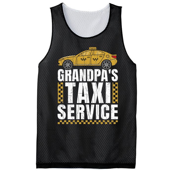 Grandpas Taxi Service Funny Taxi Driving Cab Lover Graphic Mesh Reversible Basketball Jersey Tank