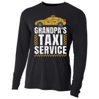 Grandpas Taxi Service Funny Taxi Driving Cab Lover Graphic Cooling Performance Long Sleeve Crew