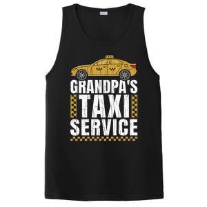 Grandpas Taxi Service Funny Taxi Driving Cab Lover Graphic PosiCharge Competitor Tank