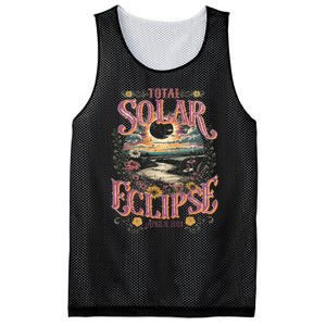 Groovy Total Solar Eclipse April 8 2024 Astronomy Souvenir Mesh Reversible Basketball Jersey Tank