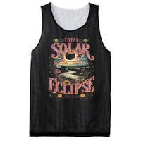 Groovy Total Solar Eclipse April 8 2024 Astronomy Souvenir Mesh Reversible Basketball Jersey Tank